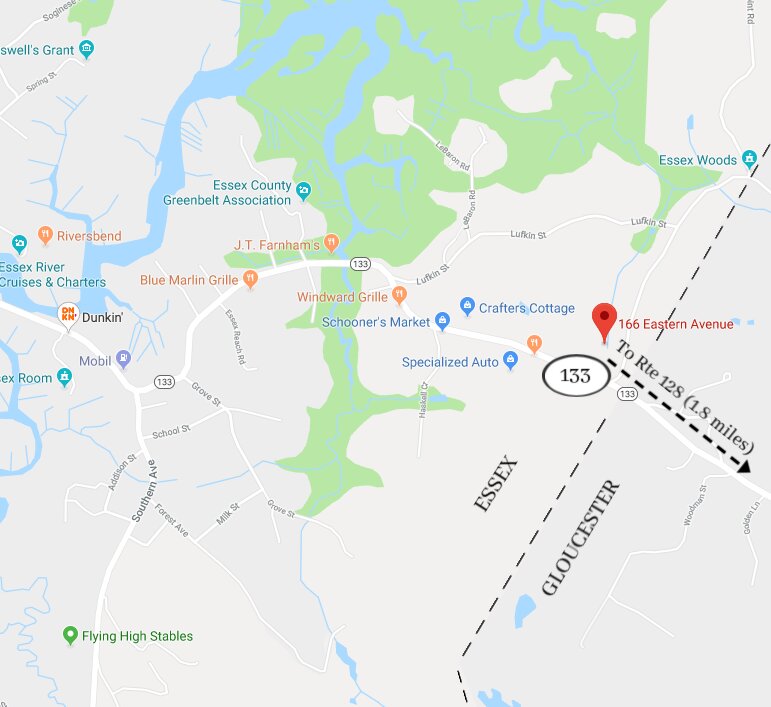 The would-be buyer of 166-168 Eastern Avenue is seeking a state license to operate an adult-only cannabis dispensary on the edge of Essex.  The site, seen here on the map, is 1.8 miles from the Route 133 exit of Route 128.