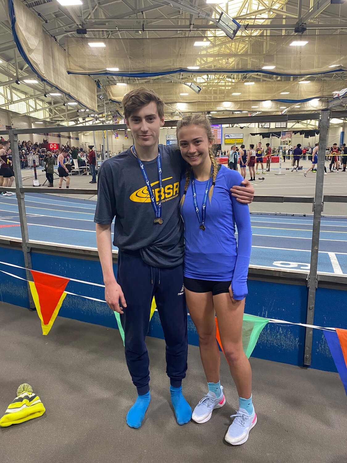 Will Kenney and Mia Cromwell moved on to the State Meet on Saturday, February 22, at the Reggie Lewis Center in Boston. 