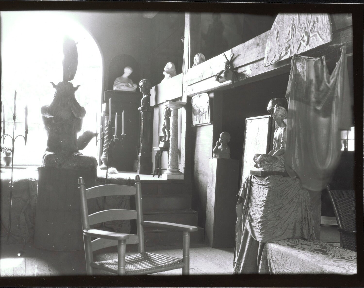 Anna Coleman Ladd’s Beverly Farms studio, where she created over 20 sculptures and fountains commissioned by friends and neighbors.