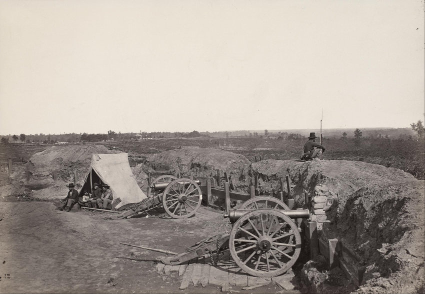 Civil War photographer George N. Barnard captured this image of Atlanta in October 1864.