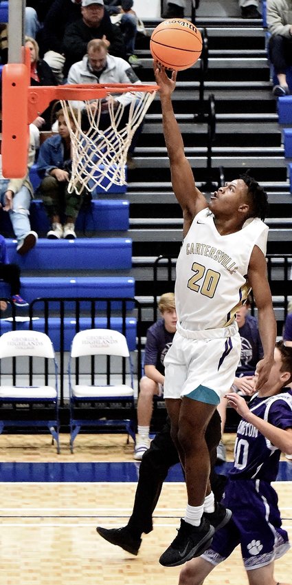Cartersville's Jynerieus Stanley goes for a layup during a game last season. Stanley and the Canes open the 2020-21 season against Sonoraville Dec. 1 at The Storm Center.