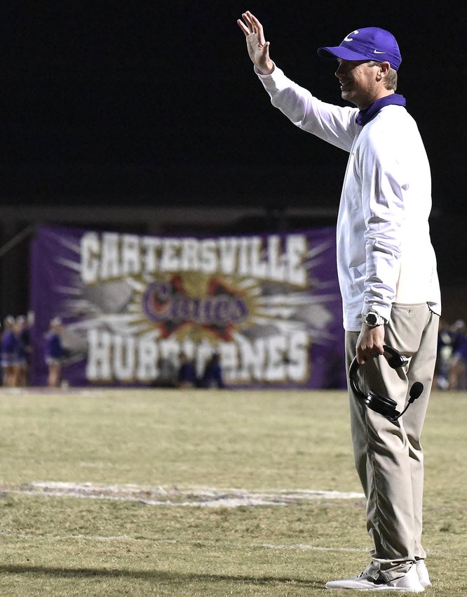 Cartersville head football coach Conor Foster and the Canes will wave goodbye to Weinman Stadium this week, when the team heads to St. Pius X for a Class 5A second-round state playoff game.