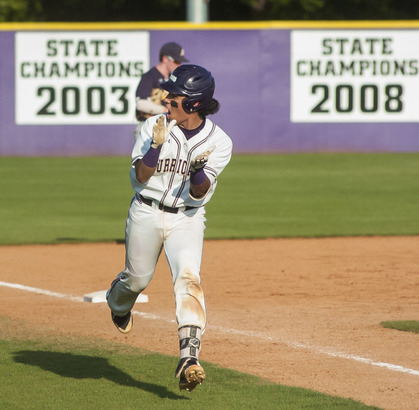 Cartersville High graduate Anthony Seigler, seen here celebrating a home run during the 2018 Class 4A state tournament, recently received a promotion to the New York Yankees' High-A affiliate.