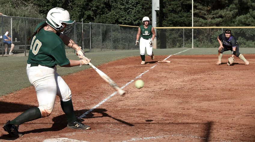 Adairsville's Halle Chason, seen here in a game earlier this year, delivered the game-winning hit with a walk-off single in the seventh inning in a 3-2 win over Coahulla Creek on Tuesday.