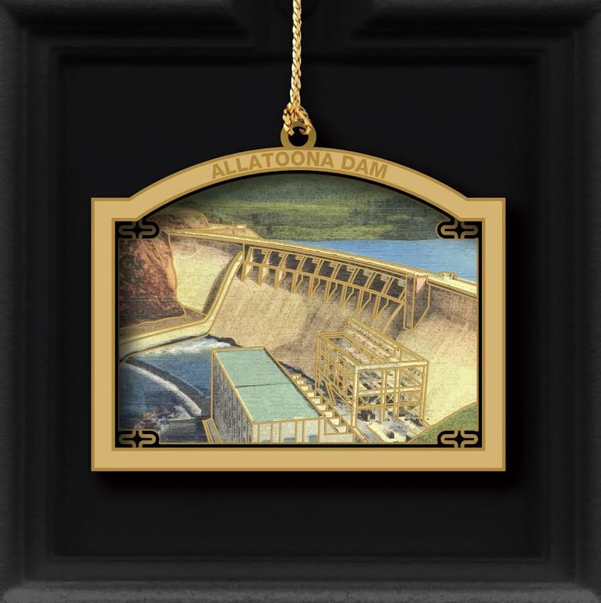 Allatoona Dam is featured on the Bartow History Museum&rsquo;s 2022 ornament.