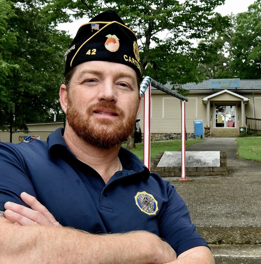 Kristopher Dittrich is the commander of the American Legion Carl Boyd Post 42 in Cartersville.