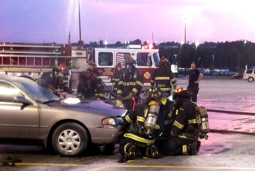 Fire Destroys Car In Walmart Parking Lot | Washington County Enterprise