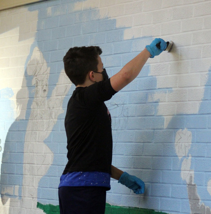 Elementary Library Mural – Fort Calhoun Community Schools