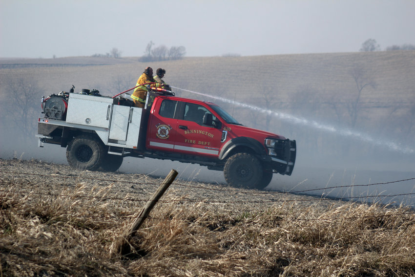 Bennington Fire and Rescue was called to assist in putting out a barn/field fire Wednesday afternoon.