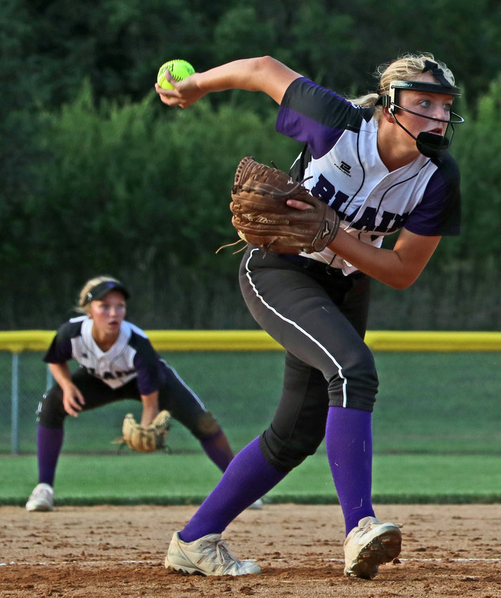 Blair pitcher Ally Lynch throws Thursday at the Youth Sports Complex.