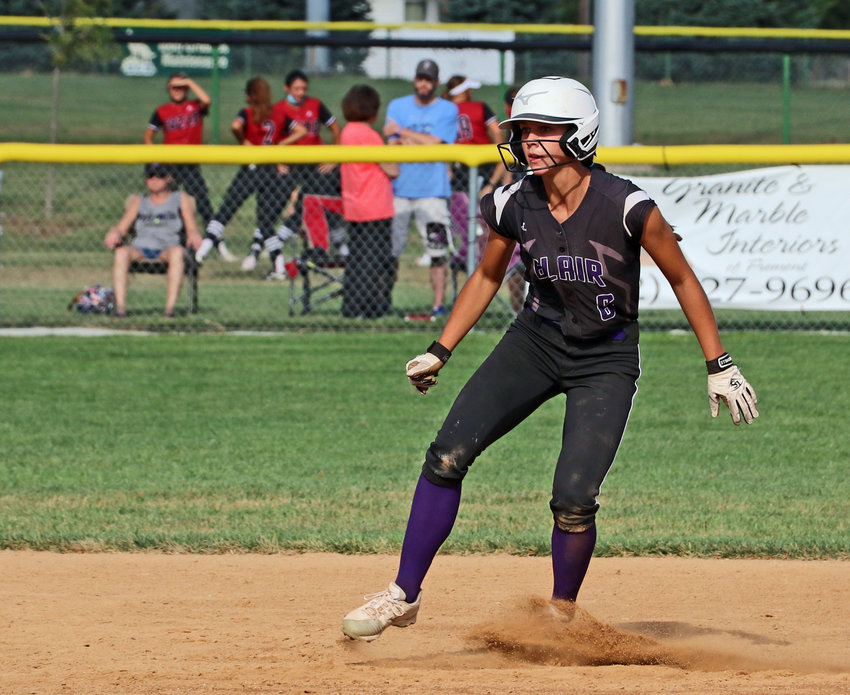 Blair softball player Tessa Villotta set a Class B state record for RBIs in a game with 10 against Cozad on Saturday at the Youth Sports Complex.