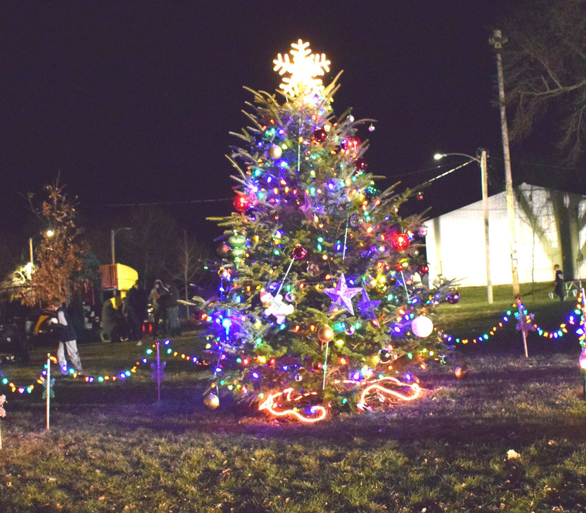 A tree was planted and decorated in Village Park with donations and assistance from several in the community. It started in 2020.
