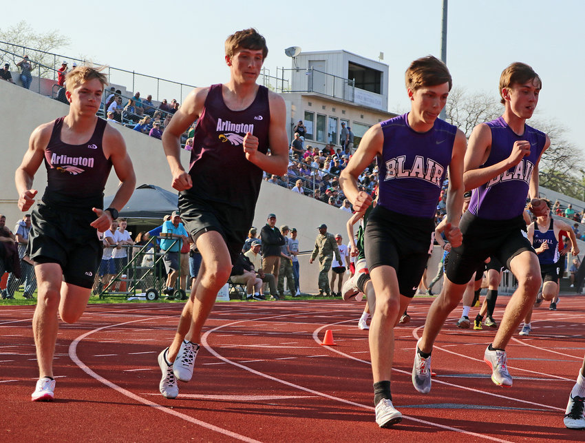 Washington County runners Kevin Flesner, from left, Colby Grefe, Dawson Fricke and Calin O'Grady will all compete this week during the NSAA State Track & Field Championships in Omaha.