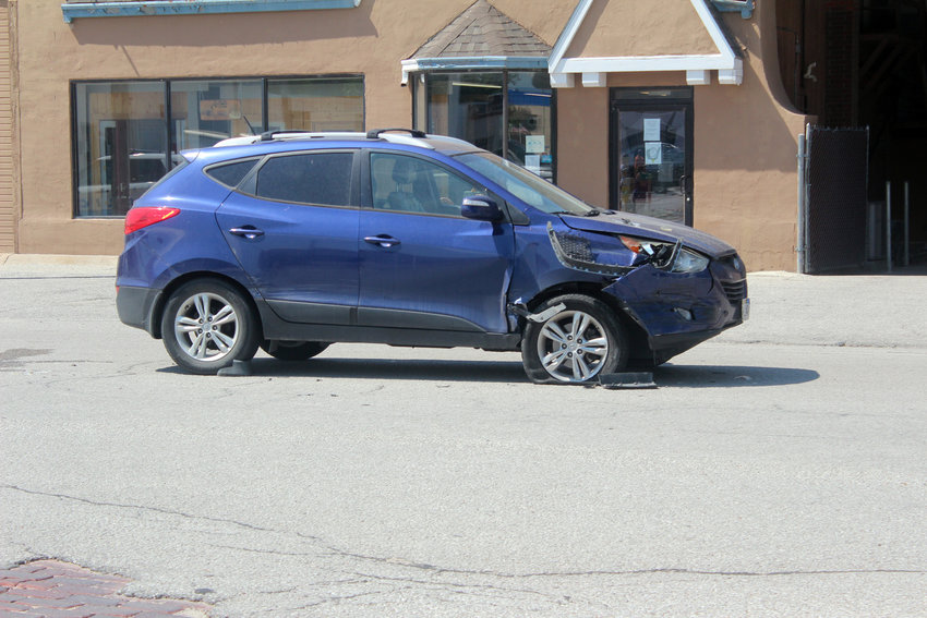 The driver of a blue SUV had a few non-life-threatening injuries following a two-vehicle accident on 17th and Front streets Thursday afternoon.
