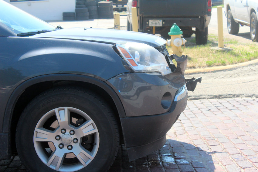 Two vehicles were damaged following an accident on 17th and Front streets Thursday afternoon.