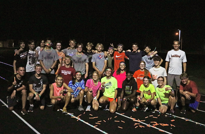 The Fort Calhoun cross-country team started the fall season with a nighttime practice Monday.