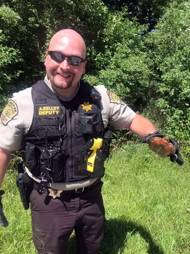 Washington County deputy Austin Kelley was injured following a UTV accident at Boyer Chute National Wildlife Refuge. He is currently in recovery for a brain bleed and broken back, said Jean Kelley, Austin's wife.
