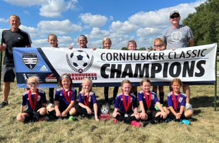 The U9 Blair FC girls team won the Cornhusker Classic recently.