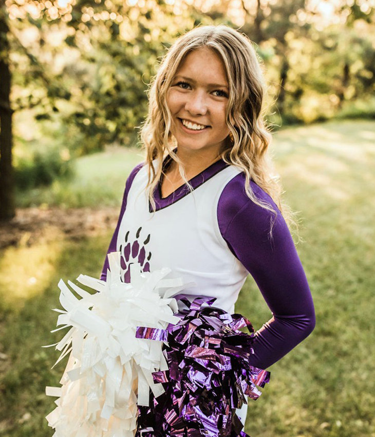 Blair High School cheerleader Lexi Hilgenkamp.