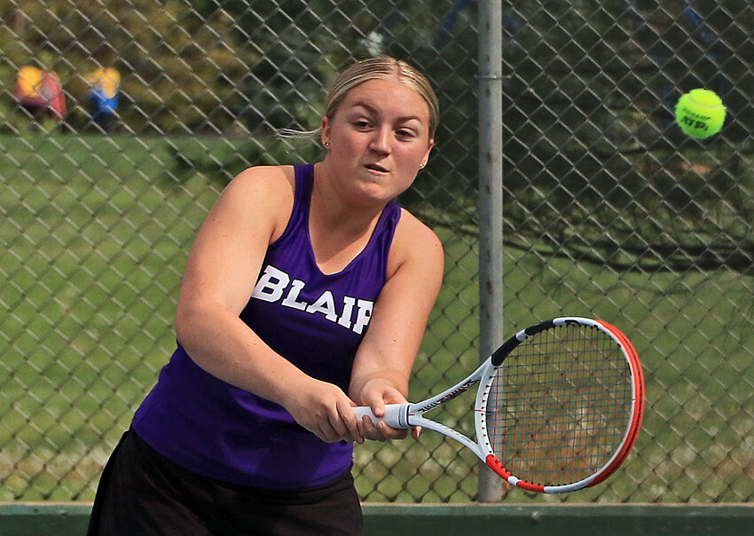 Blair senior Alexandra Nilges closed out her prep career with a 1-1 state tournament showing in Lincoln.