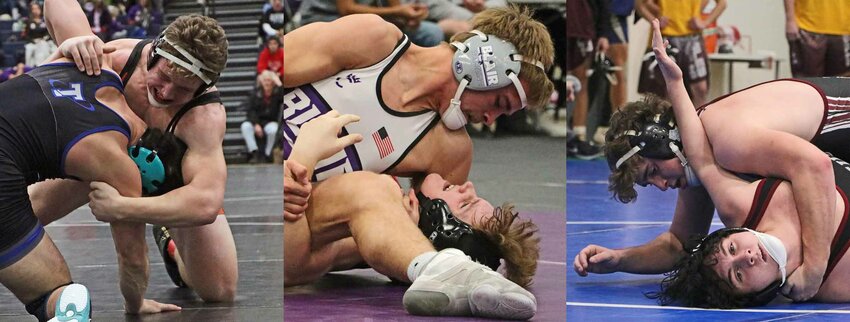 The Nannen Physical Therapy Athletes of the Week are Alex Schuler, from left, Carson Faue and Ben Flesner.