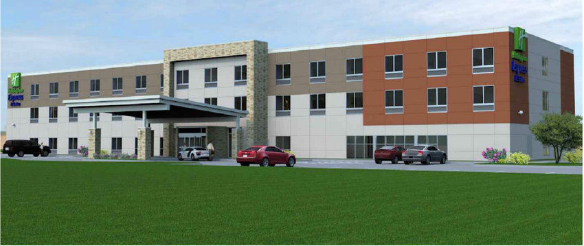 This rendering, which was used for a hotel in Nebraska City, shows what the new Holiday Inn Express in Blair could look like.