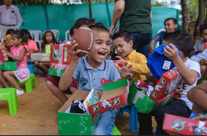 Operation Christmas Child shoeboxes are being collected at PassageWay Church. The boxes are sent to children with toys, school supplies and other items.