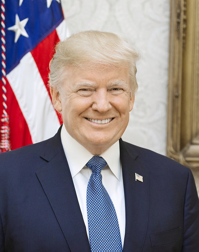 Official portrait of President Donald J. Trump, Friday, October 6, 2017.