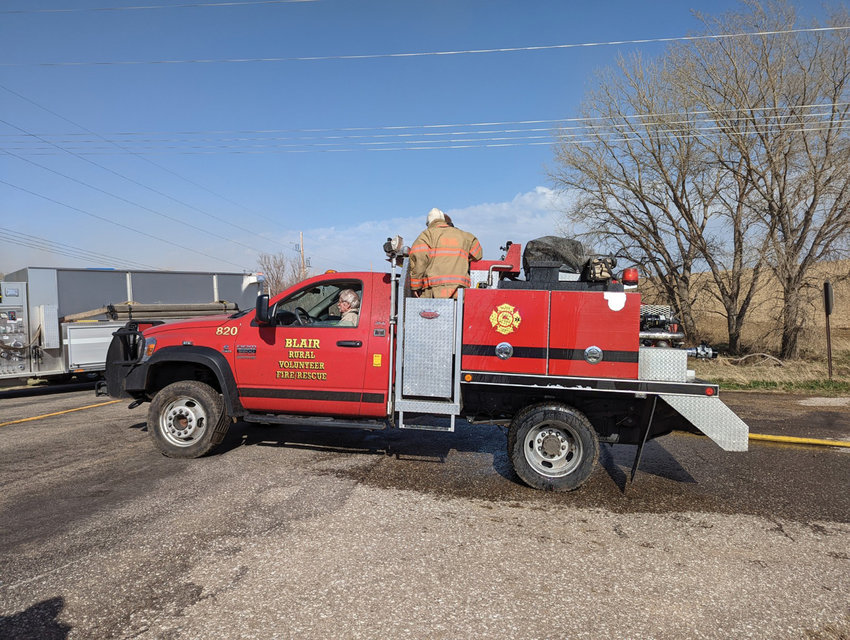 Blair, Fort Calhoun, Arlington and Kennard were called to assist in putting out a large brush fire in rural Burt County April 23.