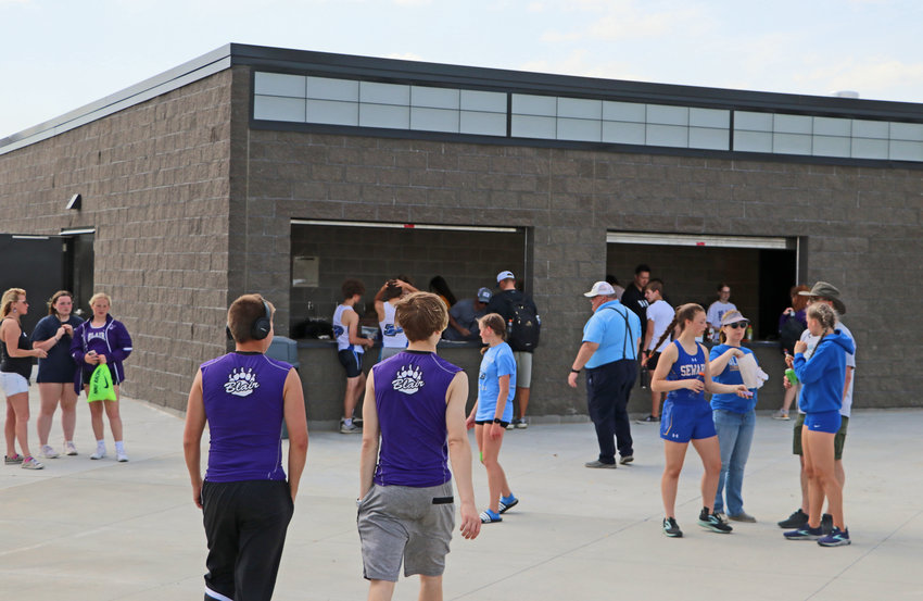 The new Krantz Field concession stand was open for business last week during the Blair Bears' Mike Lehl Track and Field Invite.