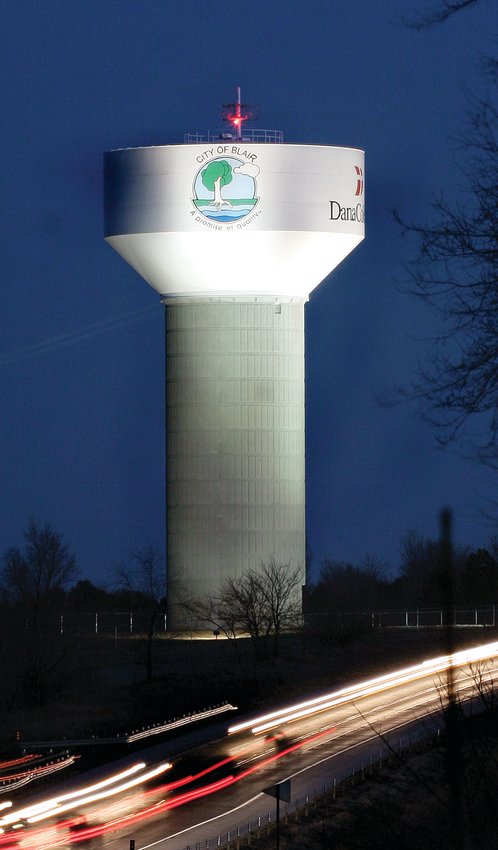 The Blair City Council recently approved a project with Maguire Iron to repaint the south raised water tower structure, which sits along Highway 133.