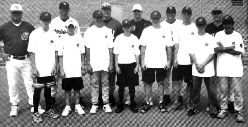 Amid a 20-plus win season, the Arlington Pony baseball team participated in the NCAA YES Clinic at Creighton University in 2005. The Eagles &mdash; Kowenn Tourek, front row from left, Paul Menking, Nolan Denker, Bryce Keber, Eric Soll, Taylor Johnson, Matthew Rasmussen and Trey Baker &mdash; took a photo with college coaches from the clinic, too. The coaches are Ritch Price of Kansas, back frow from left, Joe Tremblay of Wayne State, Youngstown State's Mike Florak, John Vodenlick of Wisconsin-Whitewater, Wayne State's John Manganaro and Greg Van Zant of West Virginia.
