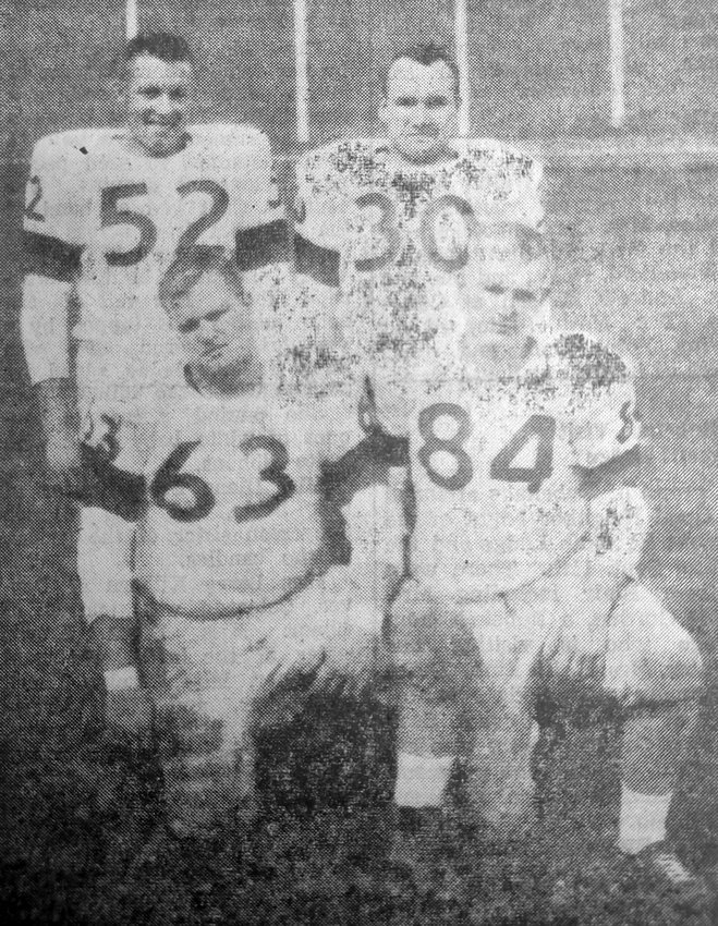 Five Blair High School graduates played on the 1962 Dana College football team, including these four who went unidentified in the Enterprise newspaper.