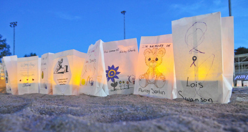 Luminarias continue to be a big part of the Relay For Life of the Burt County Area.  Bags can be purchased in memory or in honor of loved ones who have been affected by cancer.