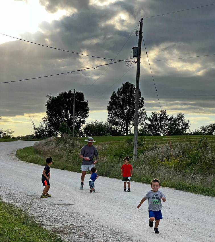 Adam Monke had some help from his four suns during his latest ultramarathon race.
