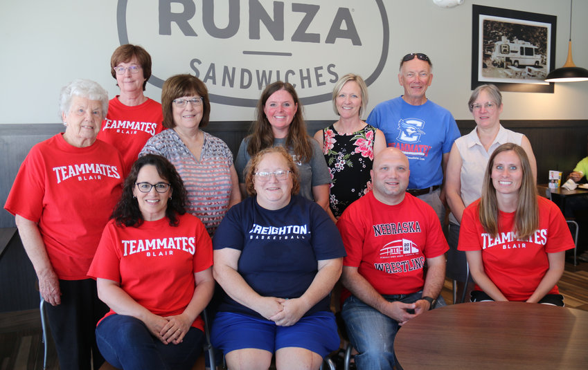 Blair TeamMates representatives and mentors gathered at Blair's Runza on Sept. 20 to celebrate TeamMates Spirit Week. The local TeamMates chapter celebrated the week with events to raise money and spread awareness about the group's efforts in Blair.