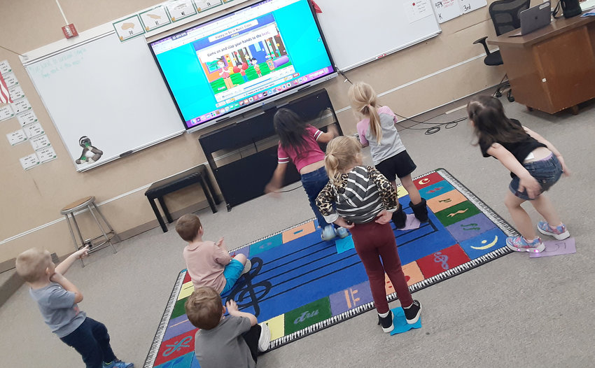 The LDNE preschoolers couldn't help but start grooving to the beat that they learned.