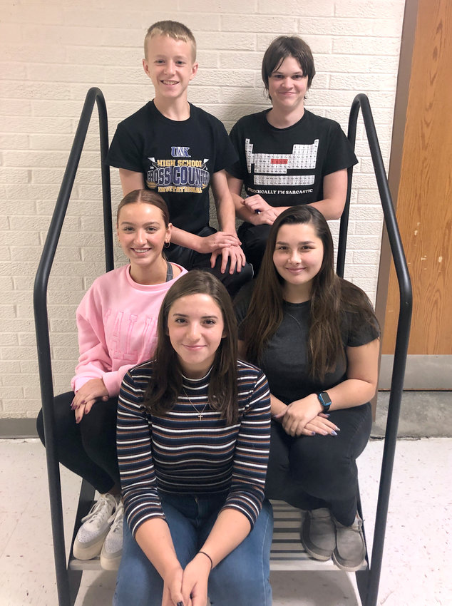 Five Arlington High School students were selected to participate in the Nebraska Music Education Association's 2022 All-State Chorus. Pictured clockwise from front, Jordan Tweedy, Malayna Lozo, Kolby Tighe, Garrett Hager and Kayli Praus.
