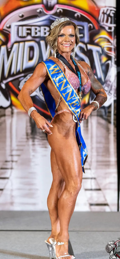 Blair Anytime Fitness co-owner Kristie Nichols recently competed in, and won, the figure and overall competitions at the Nebraska State Championships. She will next compete on the national level at the 2022 NPC Masters USA bodybuilding competition in Anaheim, Cal. in November.