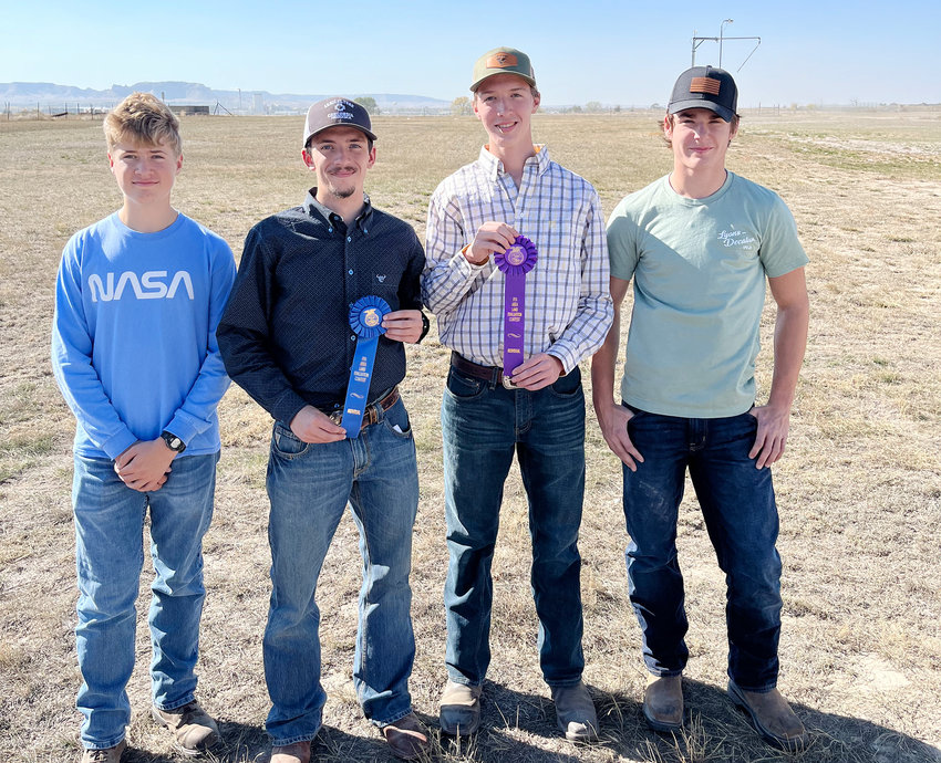 It is not just about crops and live stock for these four LDNE FFA students. (Left to Right) is Alexander Timm, Caleb Schlichting, Colten Miller, Gavin Hardeman