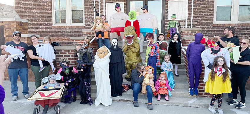 The Decatur Community Club&rsquo;s Halloween Party brought 25 excited kids dressed in costume for Trick or Treating.