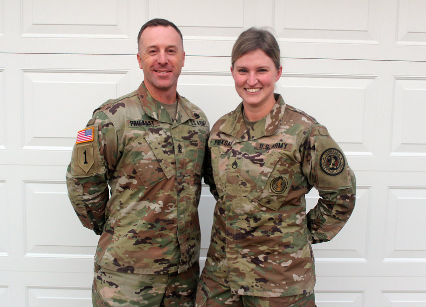 Jason and Lindsay Prieksat met while in the Nebraska Army National Guard, and currently live in Fort Calhoun with their three daughters.