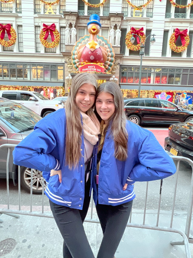 Sisters Ellie, left, and Macie Collins will perform at the Macy's Thanksgiving Day Parade in New York Thursday. The girls have been dancing for more than 10 years.