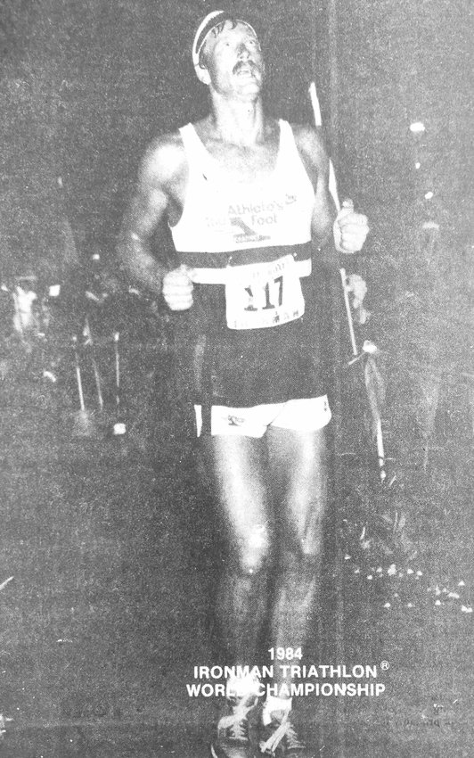 Tom Anderson of Arlington made an ABC television appearance after competing in the 1984 Bud Light Ironman Triathlon in Hawaii.