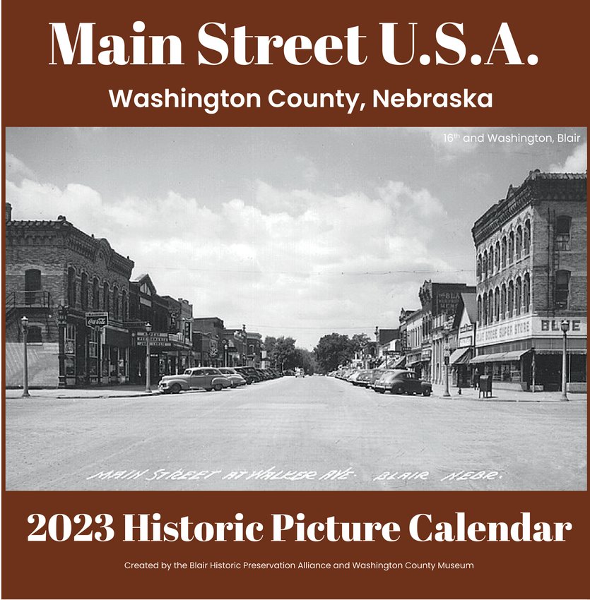The cover of the Blair Historic Preservation Alliance and Washington County Museum's annual wall calendar.