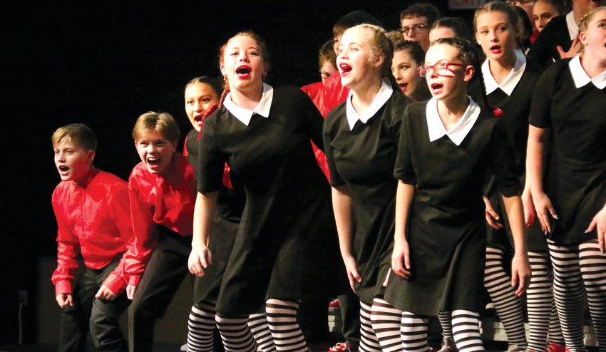 The Otte Blair Middle School Odyssey Show Choir sets a spooky tone with &quot;I Put a Spell on You&quot; at the school's 7th and 8th Grade Pops Concert on Nov. 28.