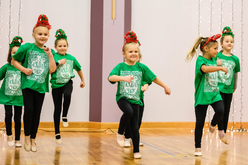 Kindergarten dancers perform to &quot;Micky the Merry Christmas Elf&quot; at the Blair Dance Center's Holiday Magic showcase on Dec. 3.