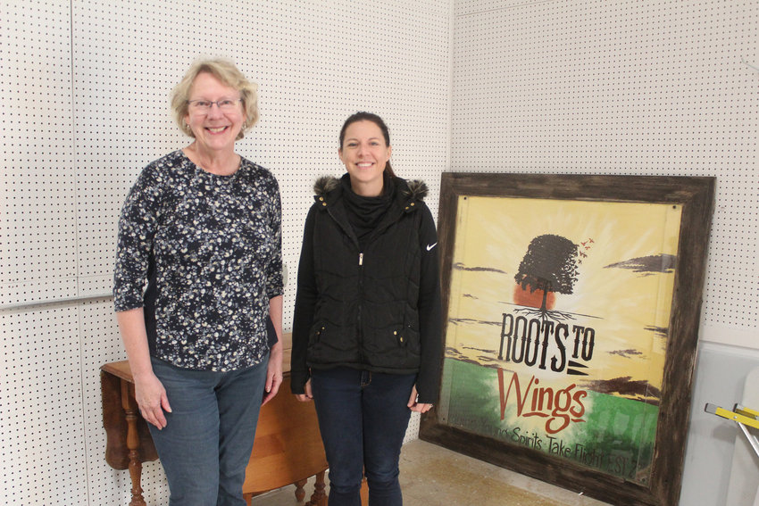 Roots to Wings is celebrating its expansion with a ribbon cutting Thursday. Pictured are volunteer Cheryl Larson, left, and Executive Director Trisha Kyllo.