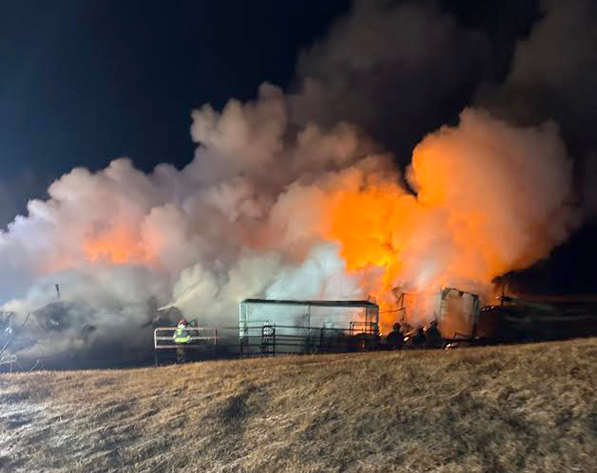 A fire started around 12:30 a.m. at Critter Close-Ups in Herman Christmas day. Multiple fire departments responded, and it took around five hours to put out. Nine exotic animals were lost in the fire.