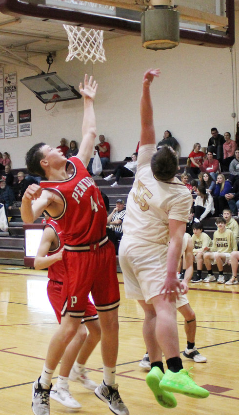 Sophomore Talen Mock's fourth quarter reverse lay-up provided insurance points in the 54-48 win over Pender.